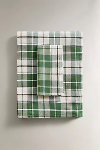 DYED THREAD TABLECLOTH