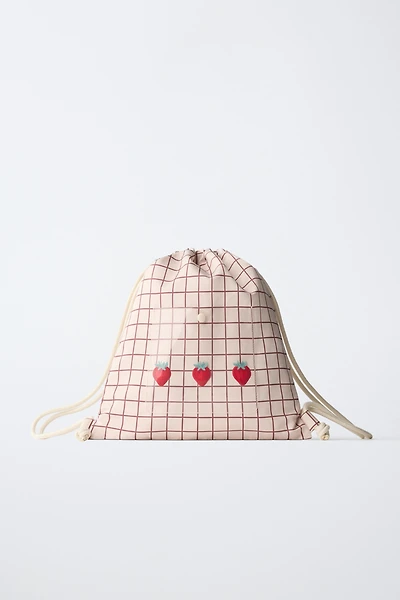 STRAWBERRY PLAID BAG