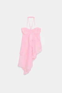 ASYMMETRIC RUFFLED TOP