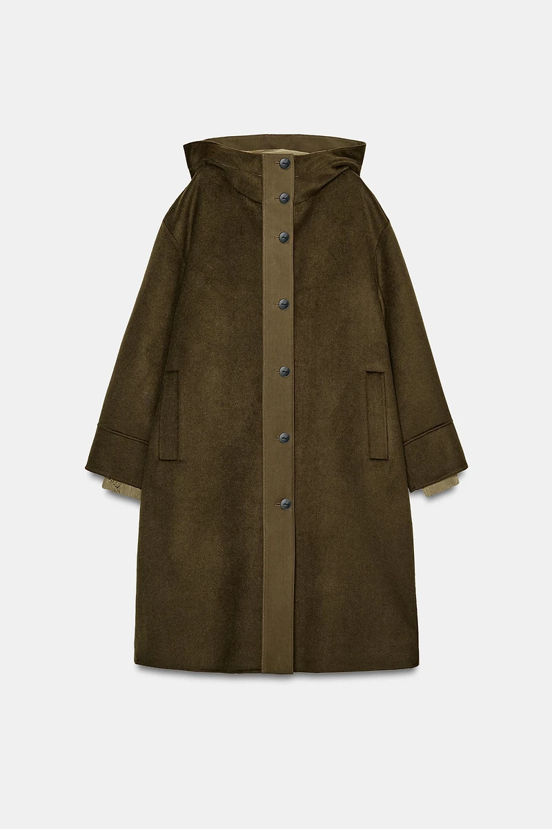 COMBINATION WOOL PARKA ZW COLLECTION LIMITED EDITION