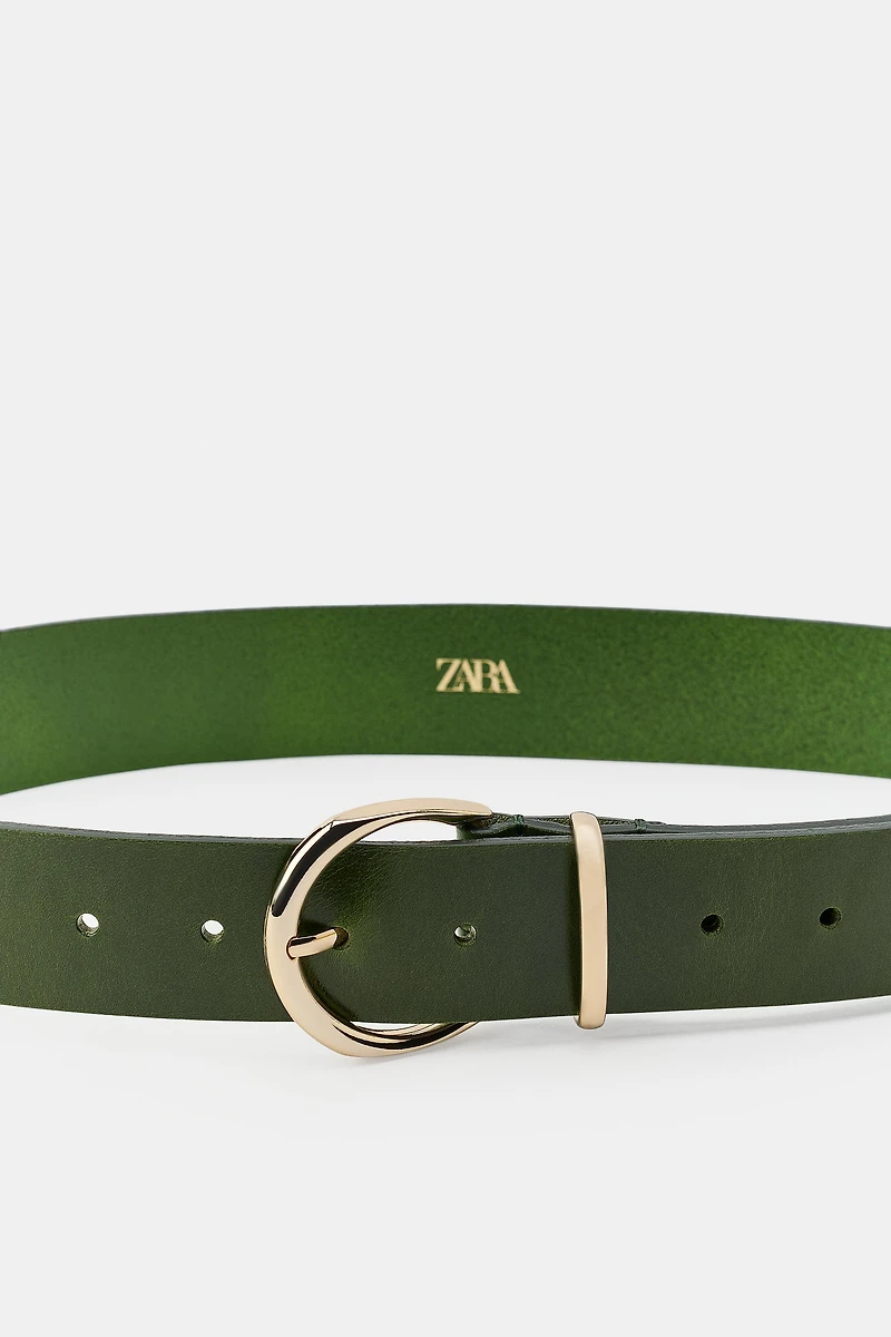 CEINTURE 100% CUIR BOUCLE CIRCULAIRE