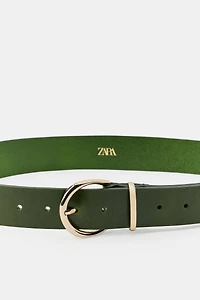 CEINTURE 100% CUIR BOUCLE CIRCULAIRE