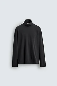 MOCK NECK T-SHIRT