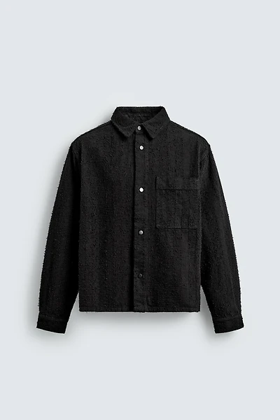 TEXTURED DENIM SHIRT
