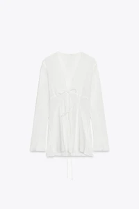 BLOUSE À LACETS ZW COLLECTION