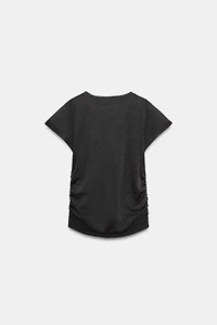 DRAPED KNIT TOP
