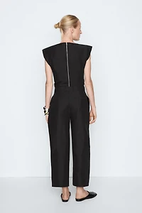 Linen blend pleated trousers - STUDIO