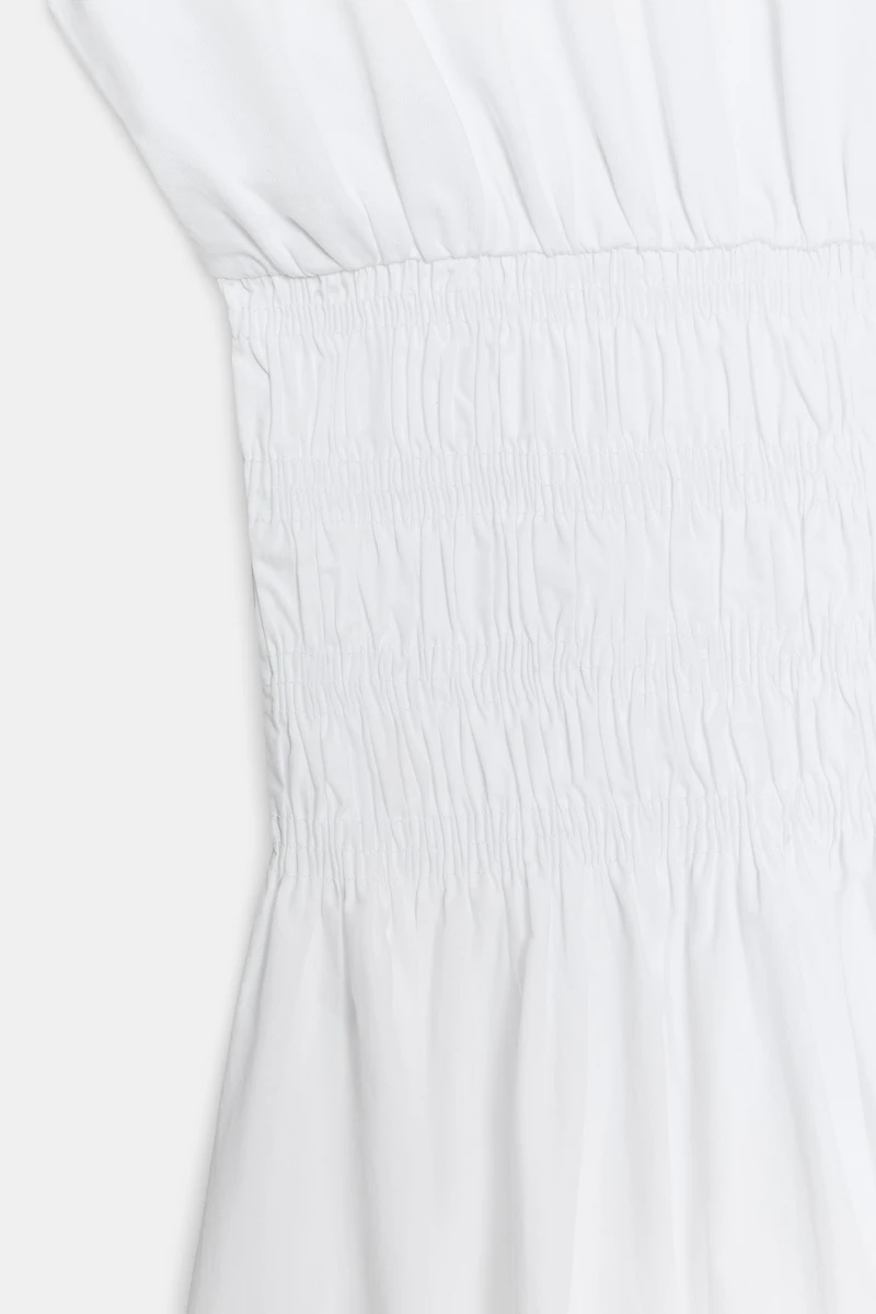 ROBE COURTE BIMATIÈRE POPELINE