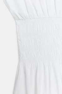 ROBE COURTE BIMATIÈRE POPELINE