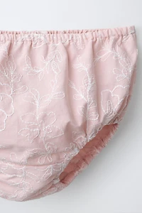 ENSEMBLE CHEMISE ET CULOTTE BRODÉE DENTELLE