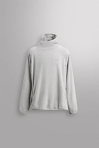 TEXTURED FLEECE HOODIE