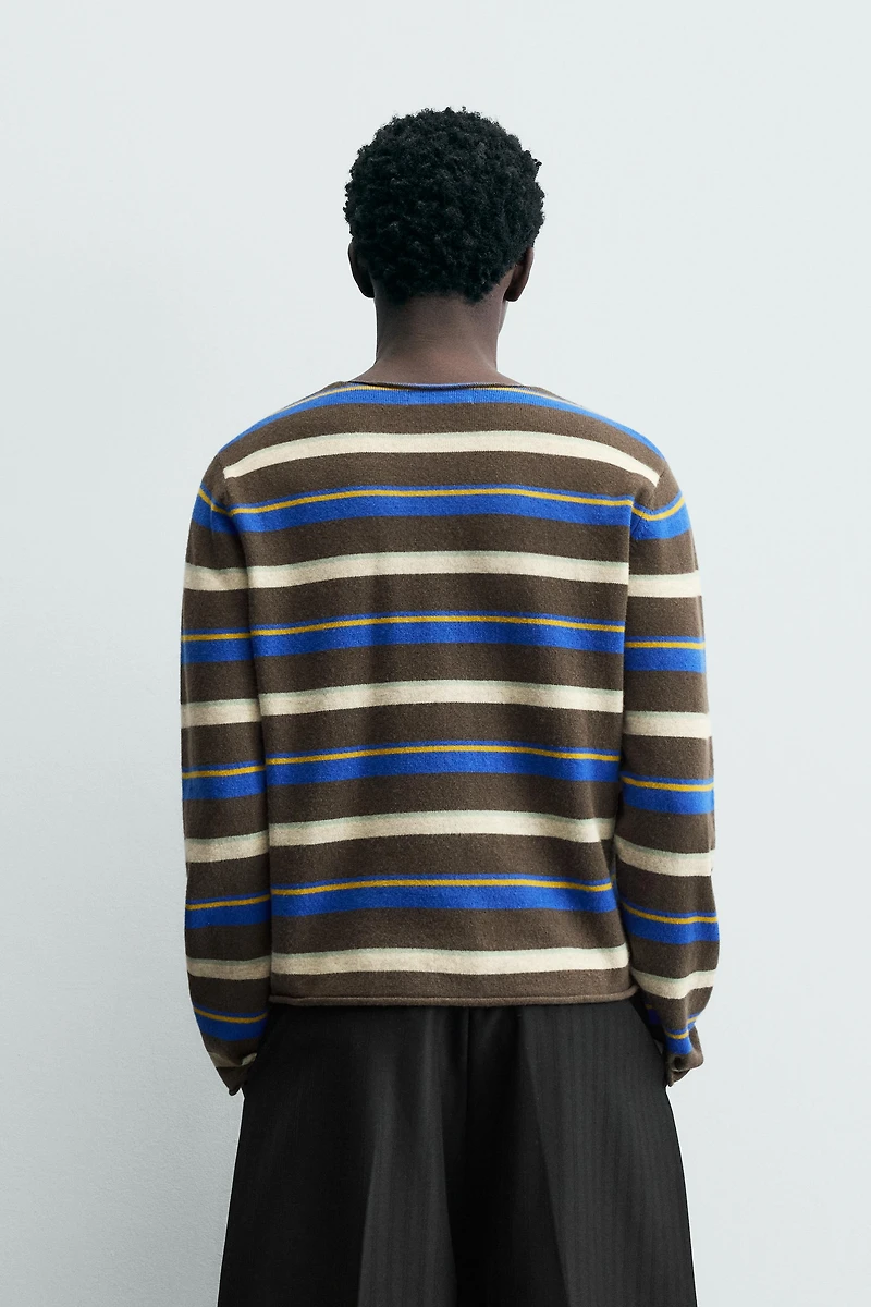 LIMITED EDITION STRIPED JACQUARD JUMPER