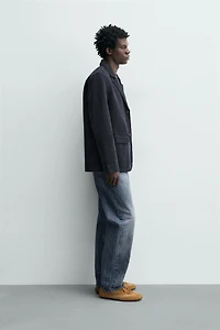 RELAXED FIT COTTON BLAZER