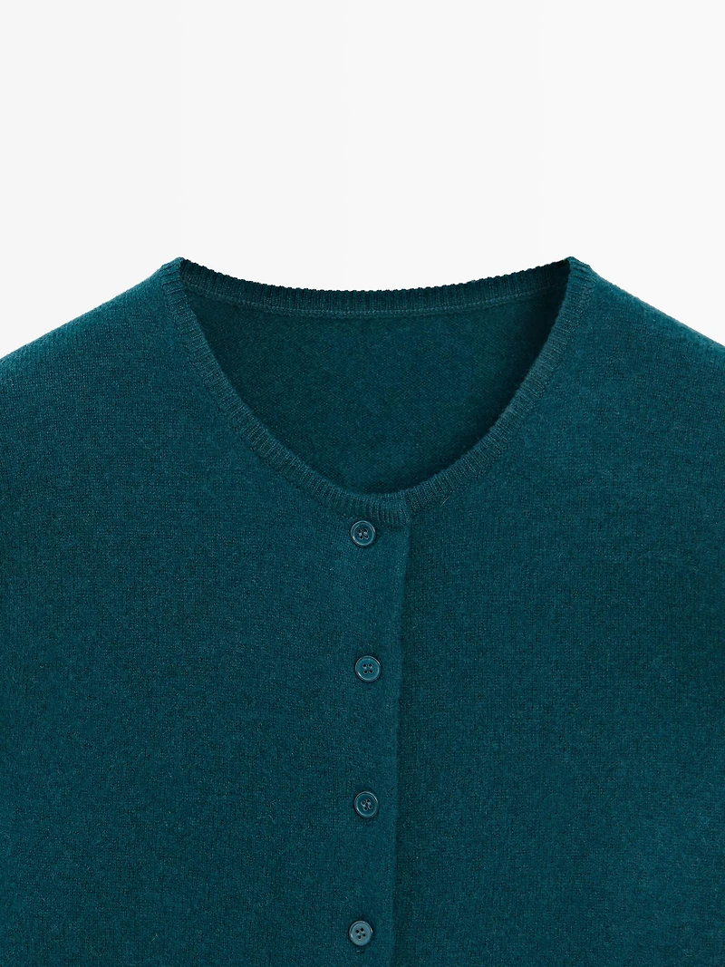 Cardigan en laine mélangée