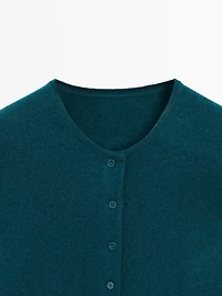 Cardigan en laine mélangée