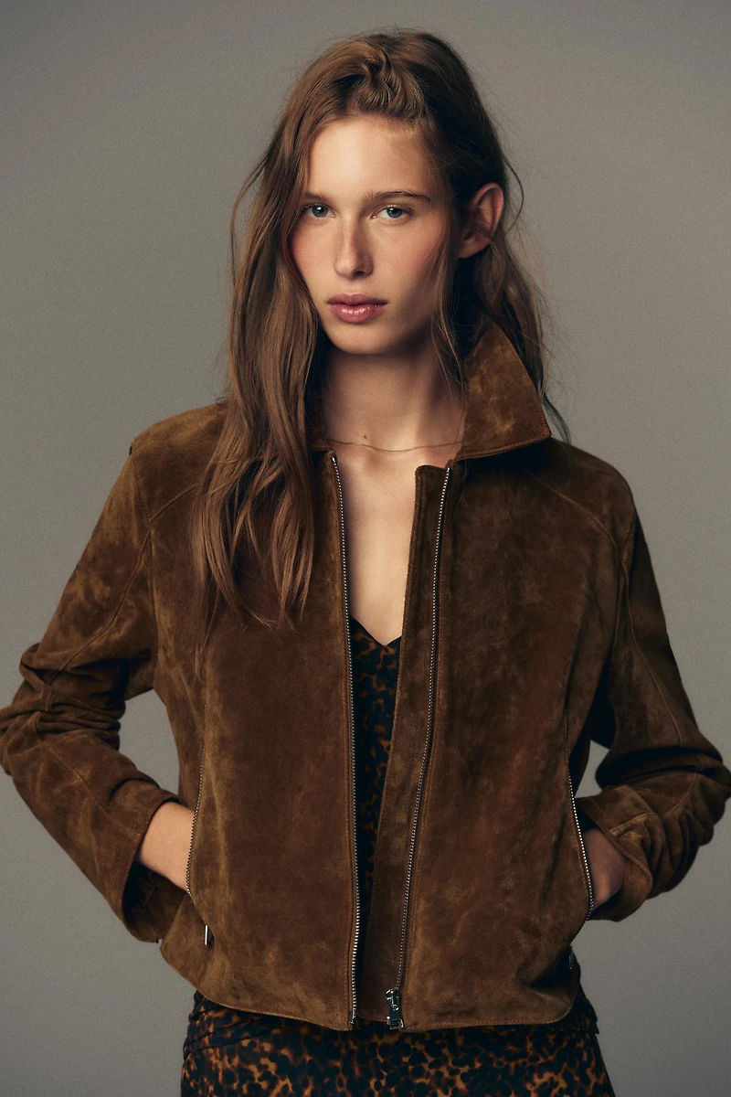 BLOUSON COURT 100 % CUIR
