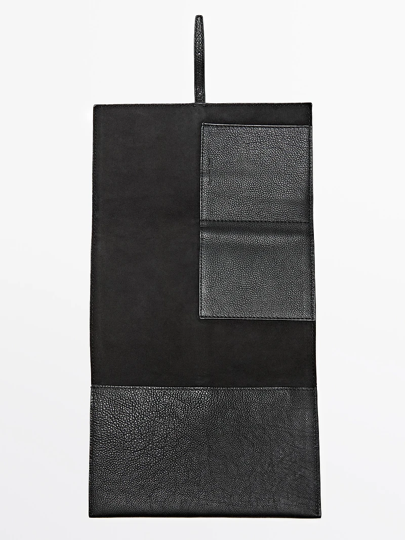 Nappa leather travel case