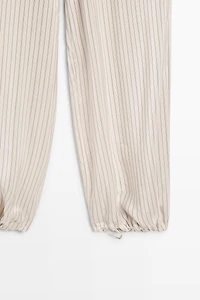 Striped flowing drop crotch pants - STUDIO