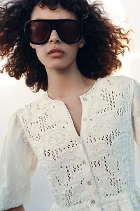 GILET ROMANTIQUE EN MAILLE COMBINÉE