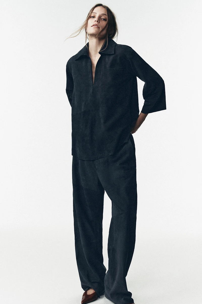 LIMITED EDITION SUEDE LEATHER POCKET SHIRT