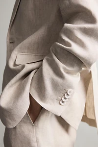 100% LINEN SUIT JACKET