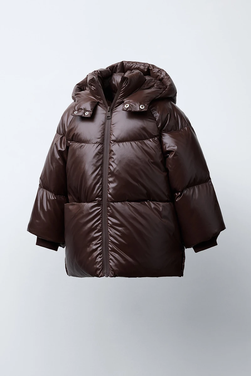 DOWN PUFFER COAT, WATER REPELLENT AND WIND RESISTANT