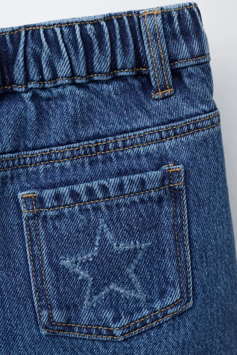 JUPE EN DENIM ÉTOILES