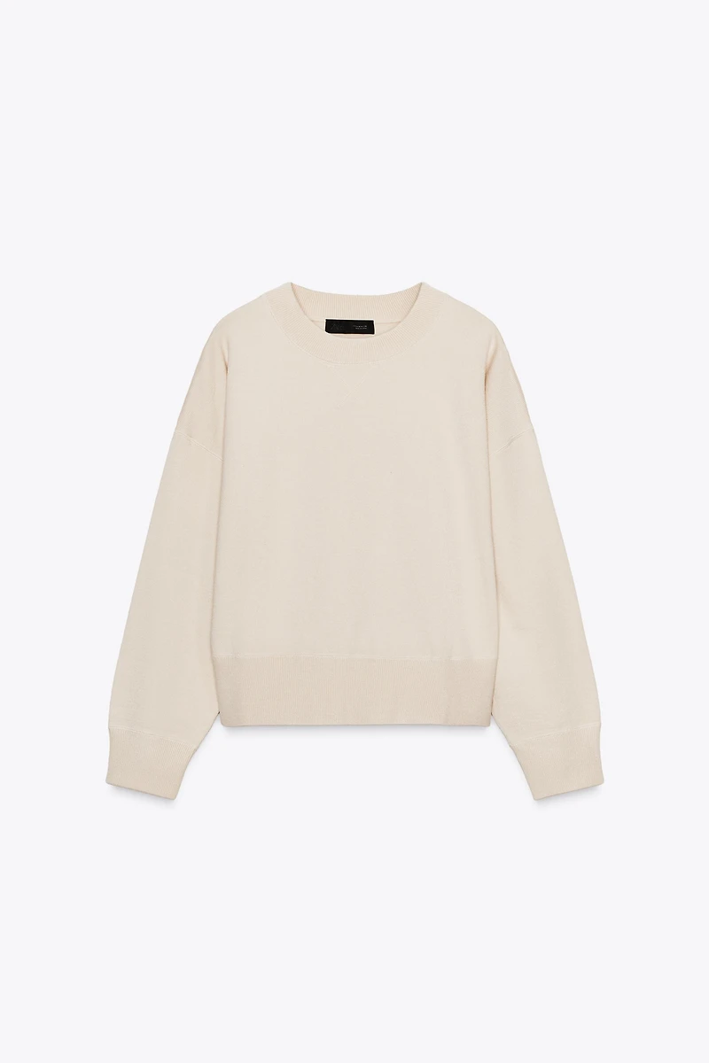 SWEAT EN MAILLE UNIE