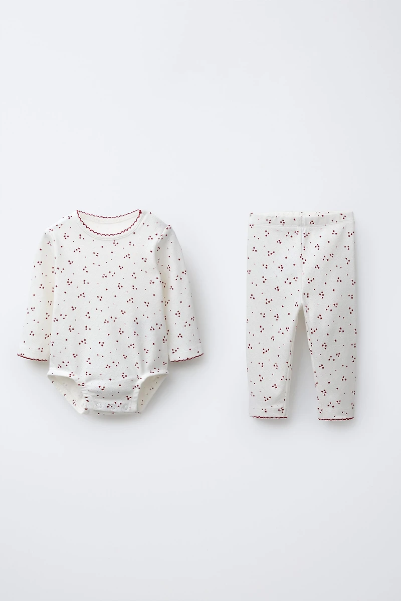 STAR BODYSUIT AND LEGGINGS SET