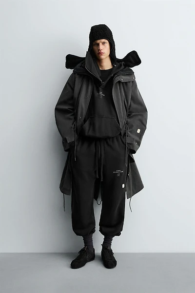 OVERSIZED FIT HOODIE PARKA X SR_A
