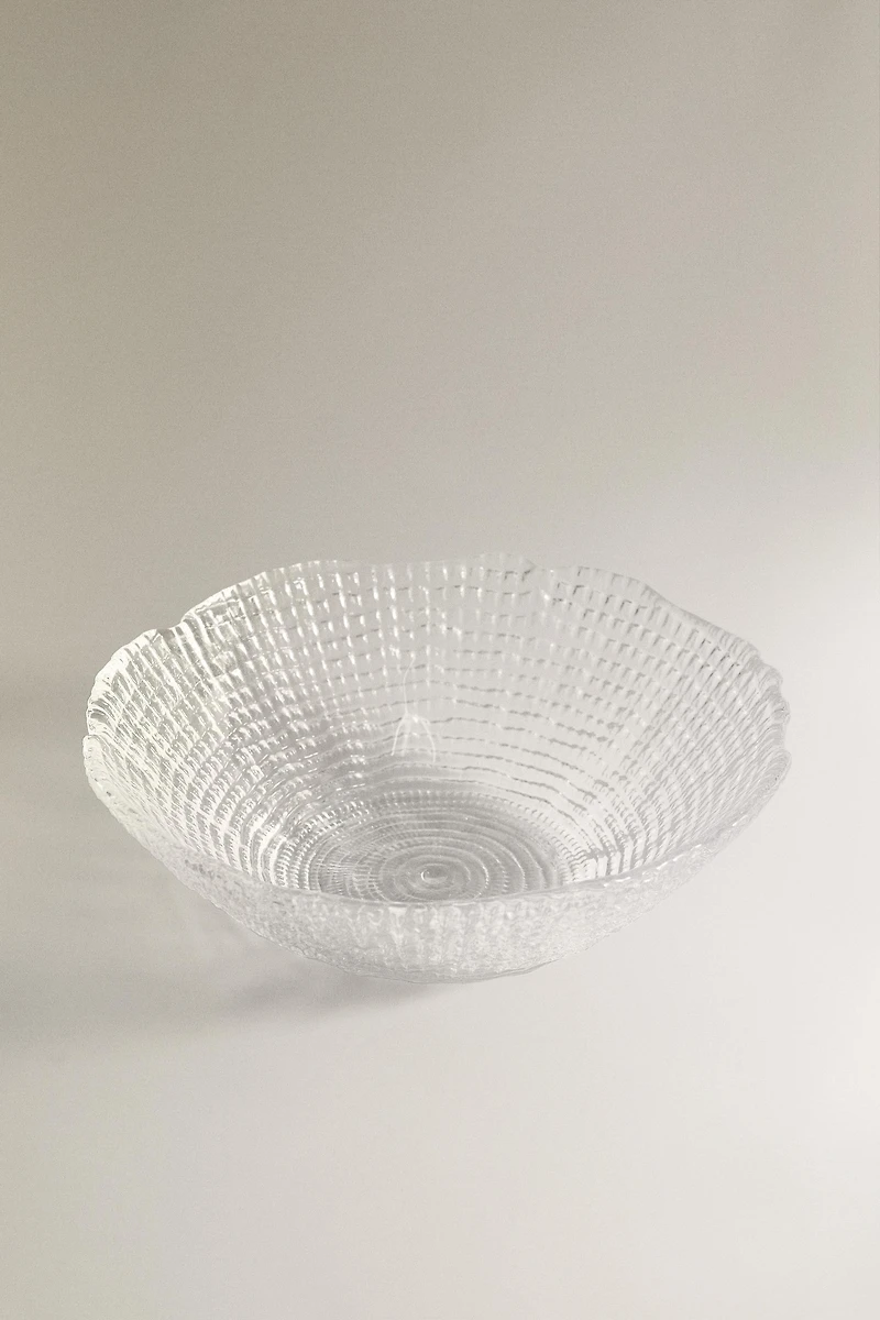 BOL EN VERRE RELIEF