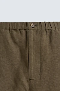 100% LINEN RELAXED FIT PANTS