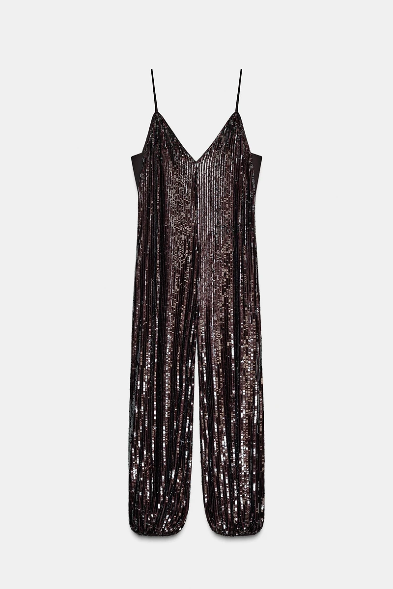 ZW COLLECTION LIMITED EDITION SEQUIN BALLOON JUMPSUIT