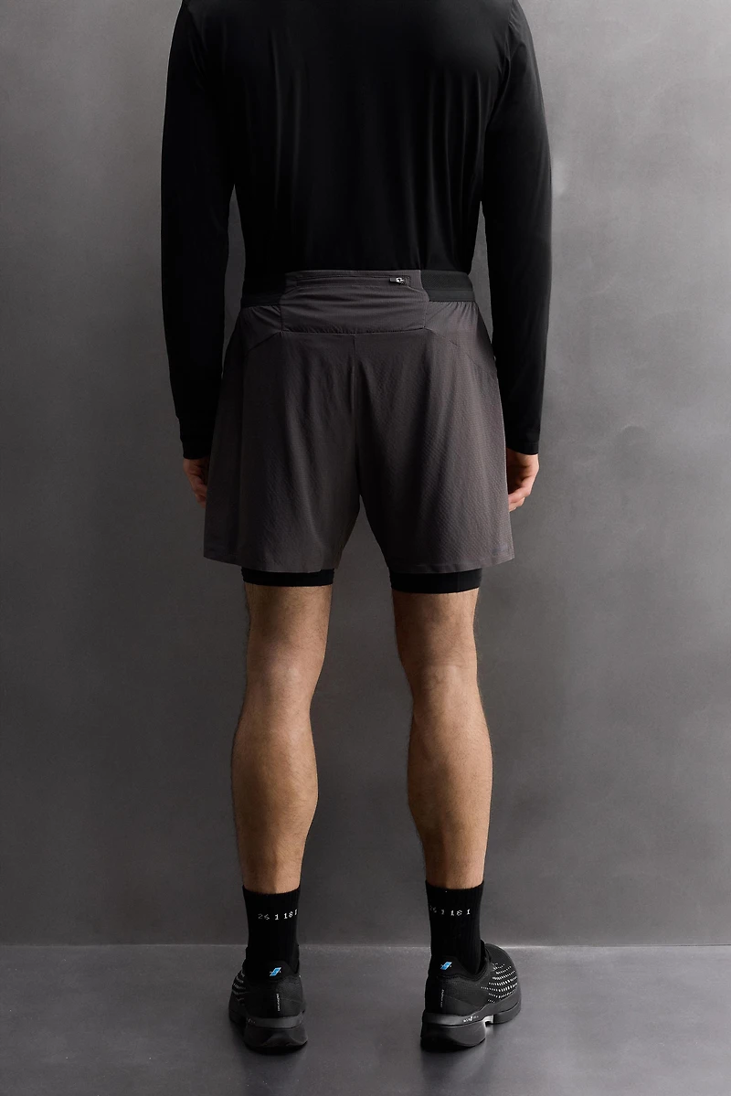 COLOR BLOCK RUNNING SHORTS