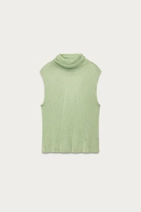 MARISA BERENSON X ZARA METALLIC THREAD KNIT TOP