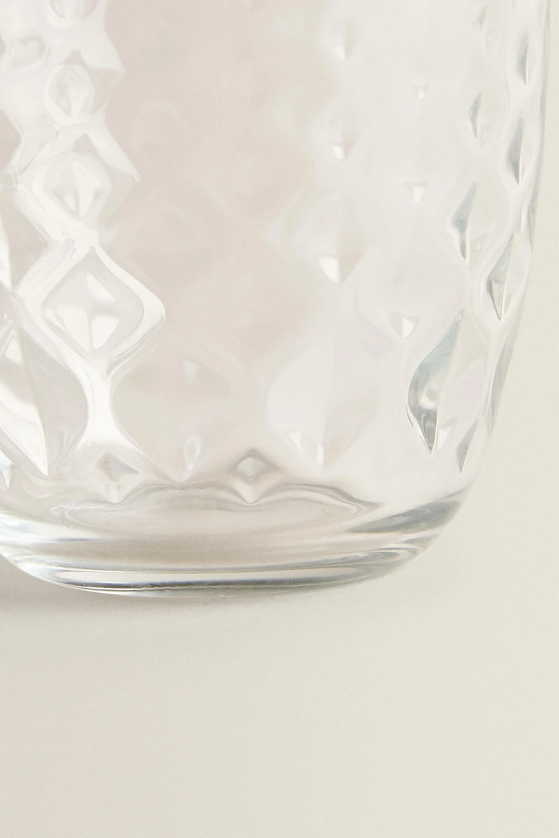 VERRE MOTIF RELIEF