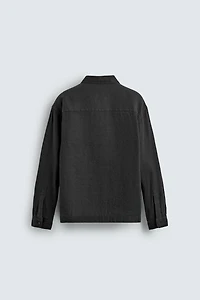COTTON-LINEN POLO SHIRT