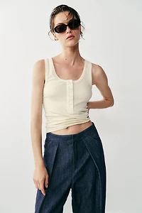 PLEATED LINEN PANTS