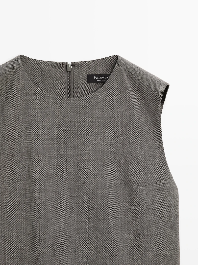 Short melange dress