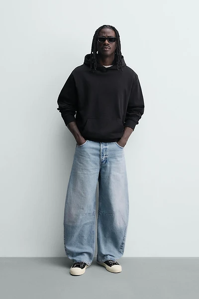 JEAN RELAXED BARREL FIT À PINCES