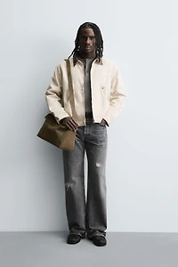 CONTRAST COLLAR JACKET