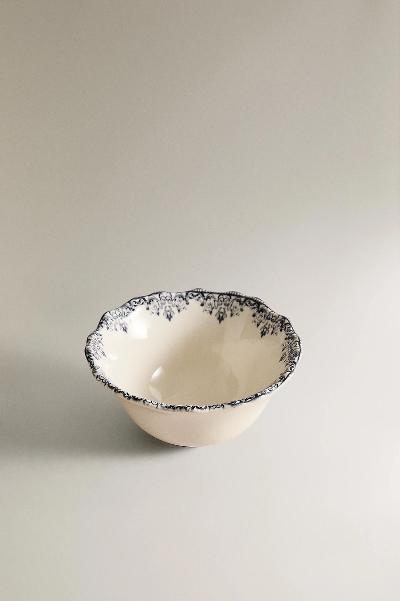 MINI DESSERT BOWL WITH PLACED DESIGN