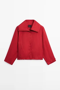 Veste légère en coton à détails boutonnés