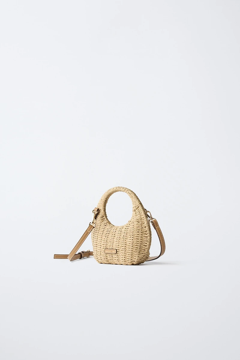 SAC BANDOULIÈRE EFFET RAPHIA