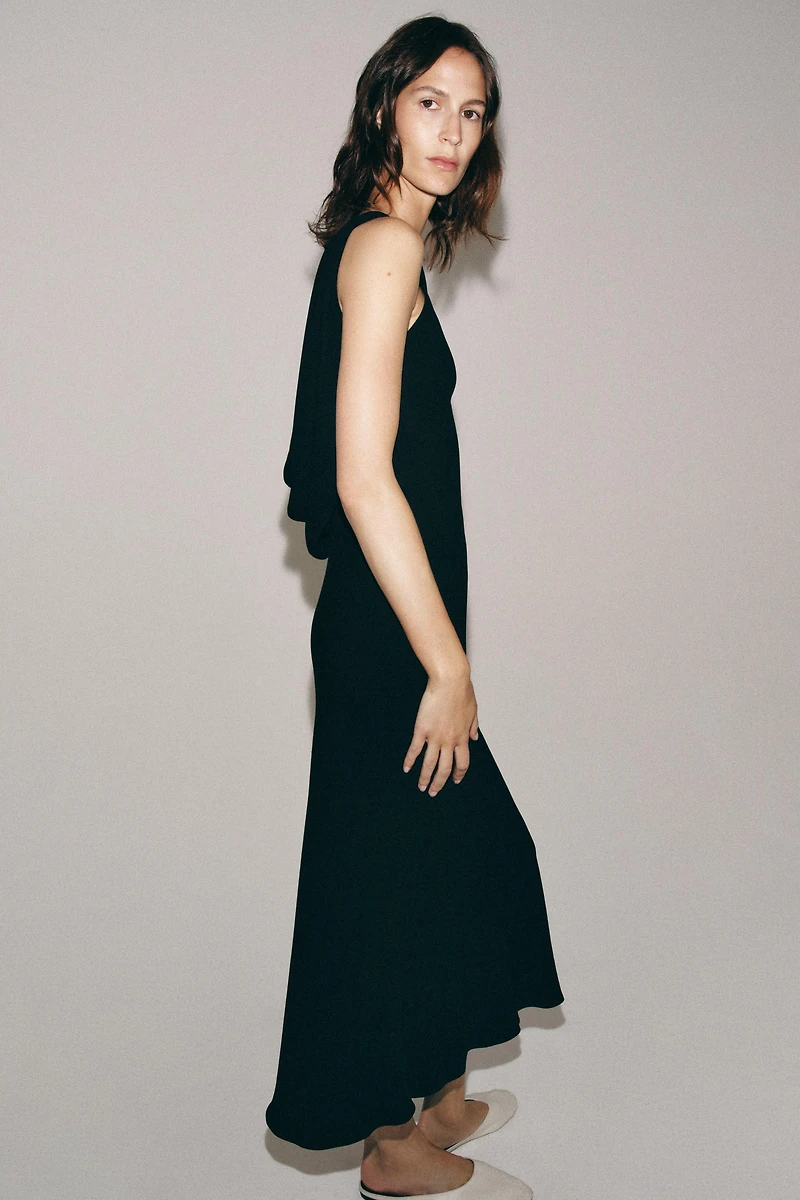 ZW COLLECTION DRAPED MIDI DRESS