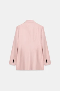 100% LINEN DOUBLE-BREASTED BLAZER