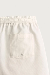 MID-LENGTH SEERSUCKER SWIMSUIT