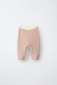 STRIPED KNIT PANTS