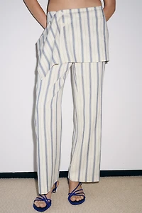 ZW COLLECTION STRIPED PAREO PANTS