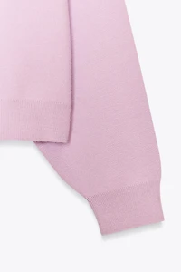 PLAIN KNIT SWEATSHIRT